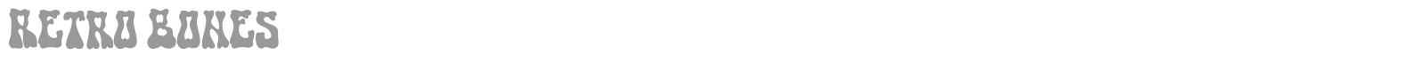 Retro Bones font preview